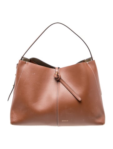 Pre-owned Wandler Leather Top Handle Bag In Brown
