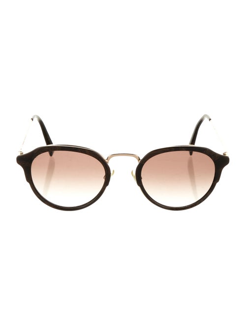 Warby Parker Tinted Round Sunglasses Gold