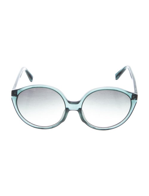 Warby Parker Round Gradient Sunglasses Green
