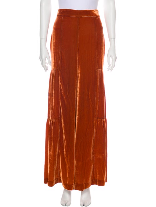 Warm Wide Leg Pants Orange