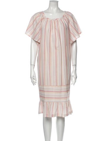 Warm Dresses Striped Knee-Length Dress US 2 | XS