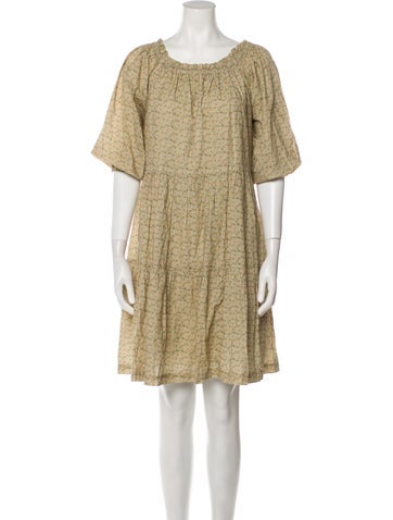 Warm Dresses Printed Mini Dress XS