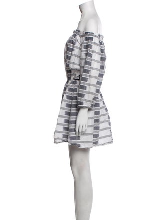 Warm Striped Mini Dress