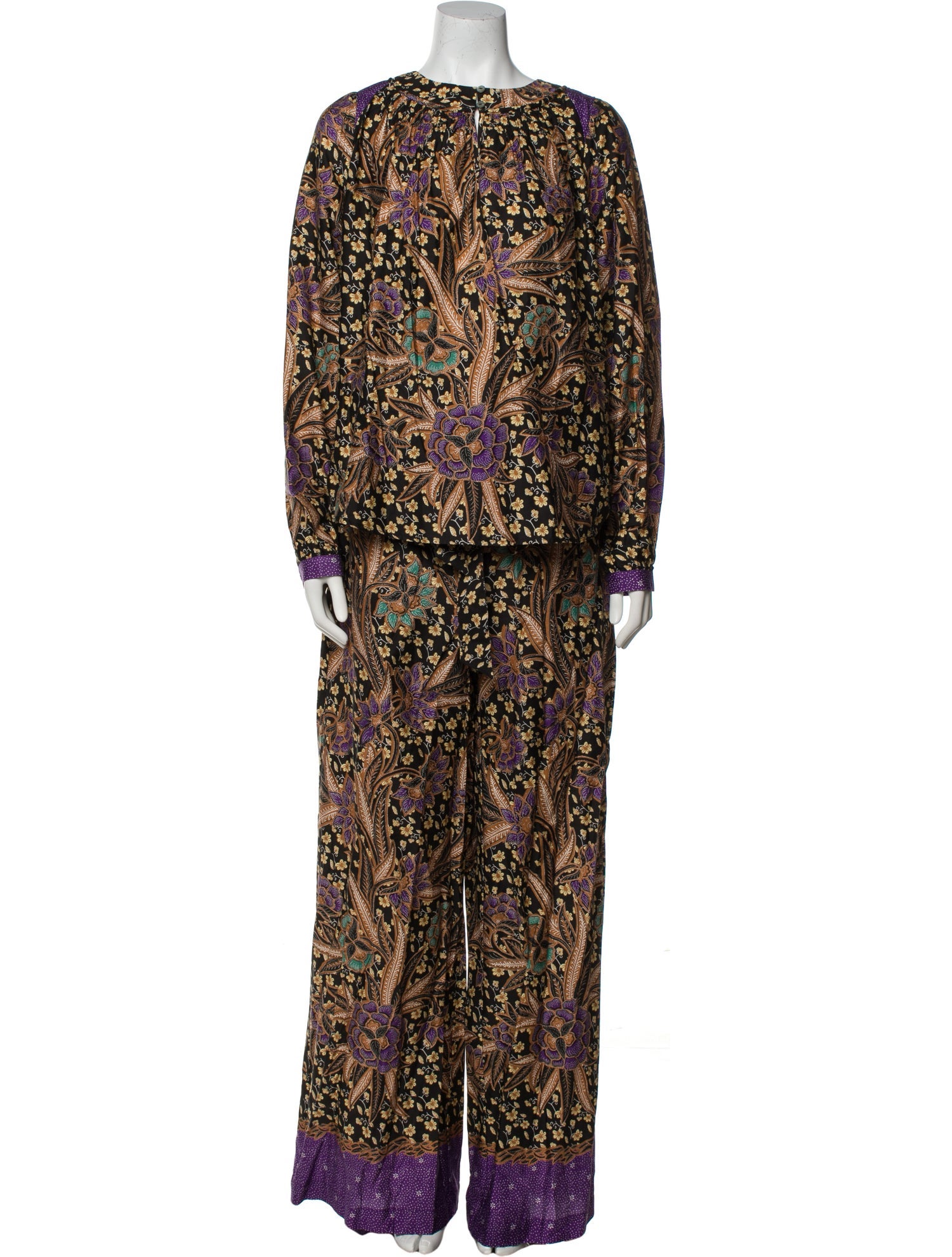 Warm Printed Pant Set