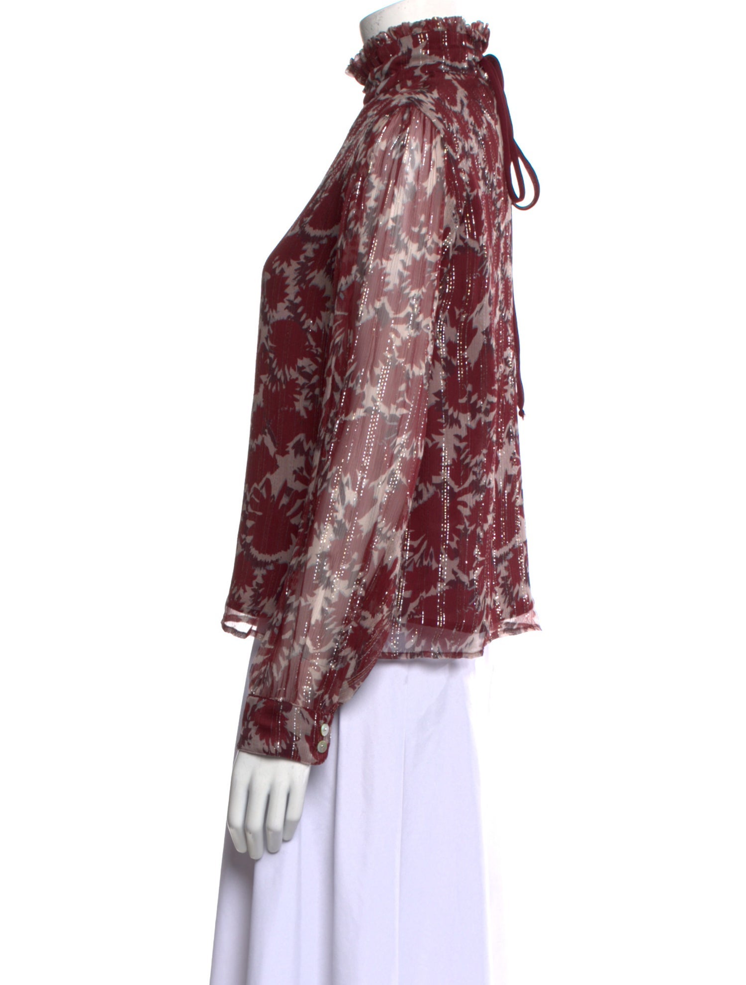 Warm Silk Printed Blouse