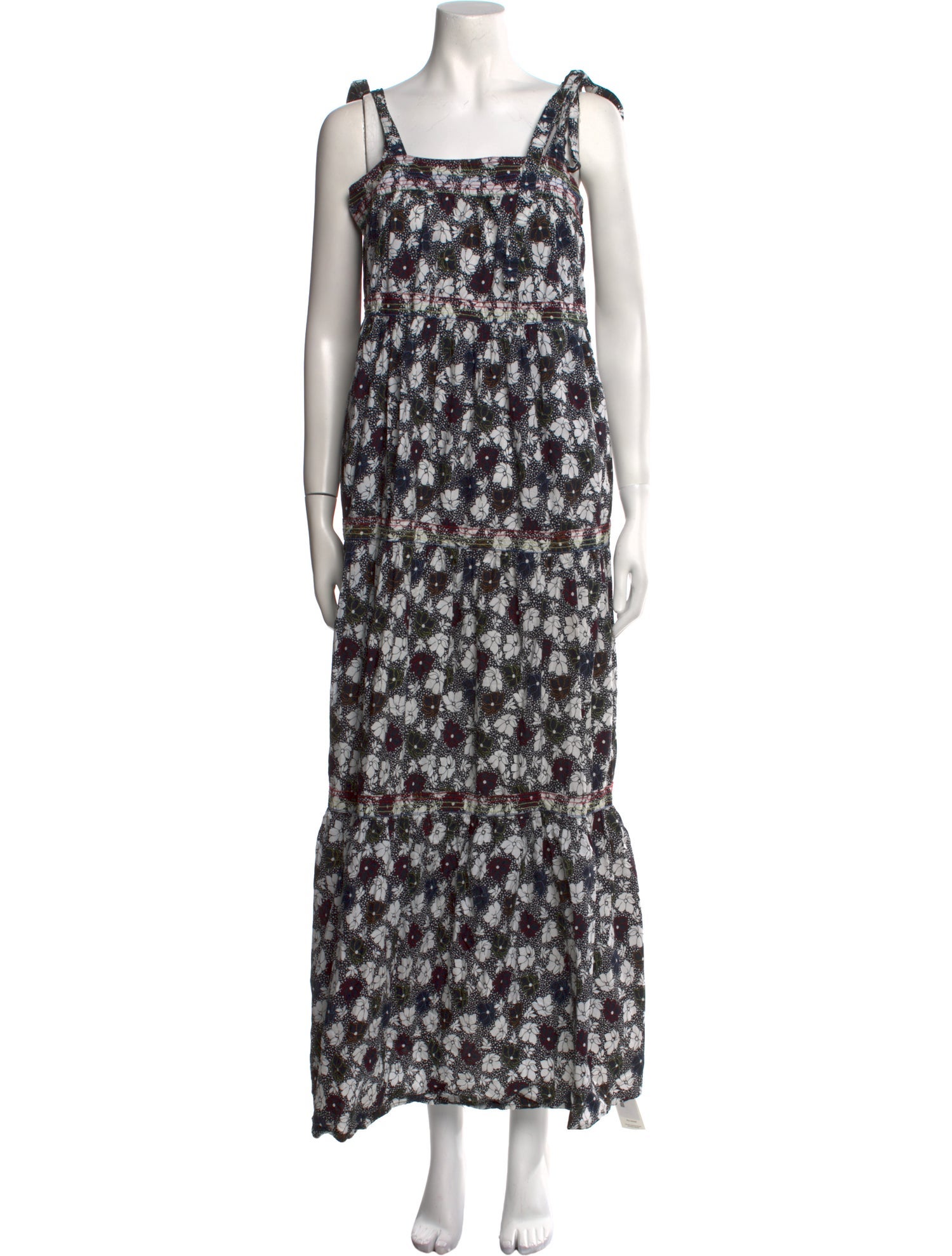 Warm Floral Print Long Dress