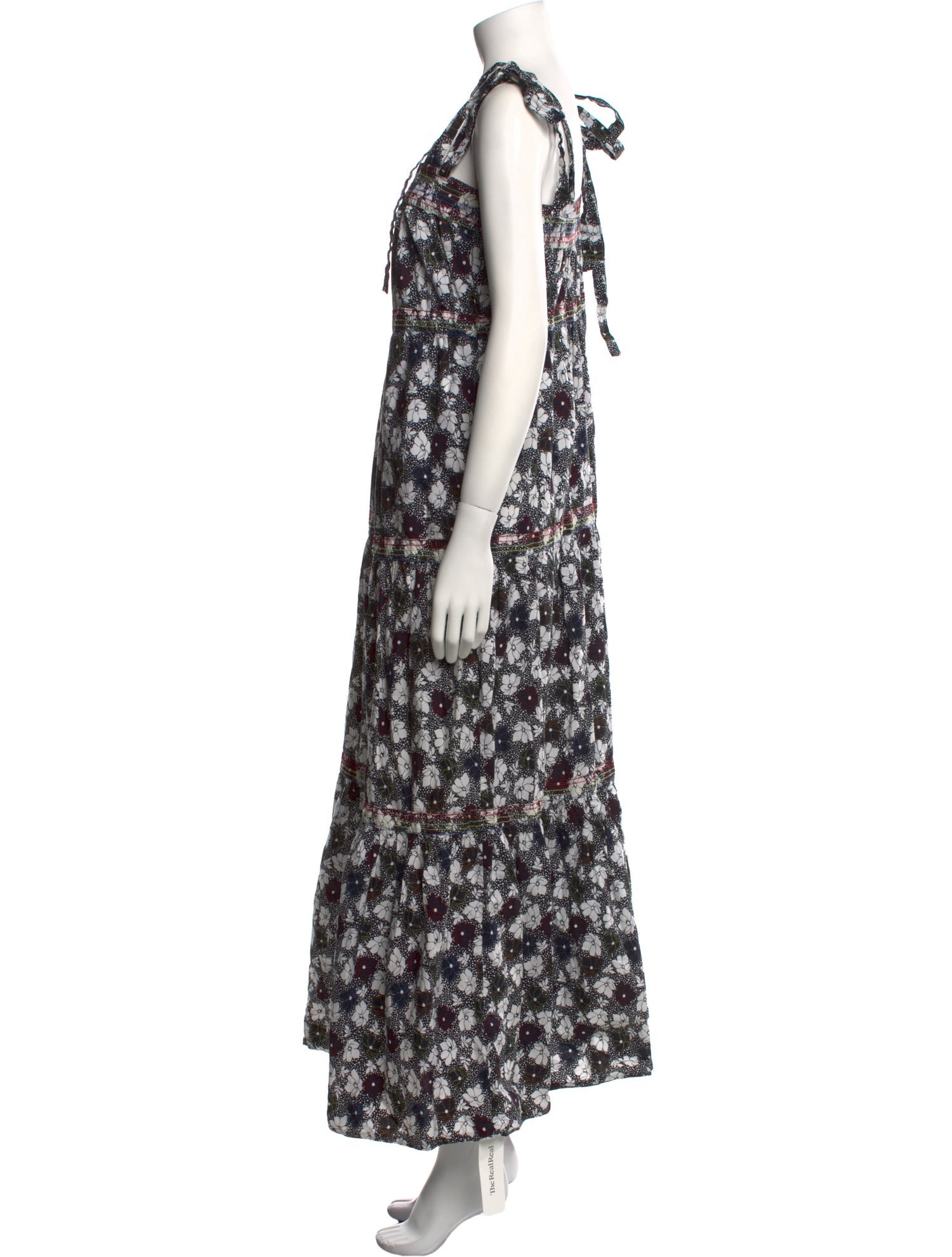 Warm Floral Print Long Dress