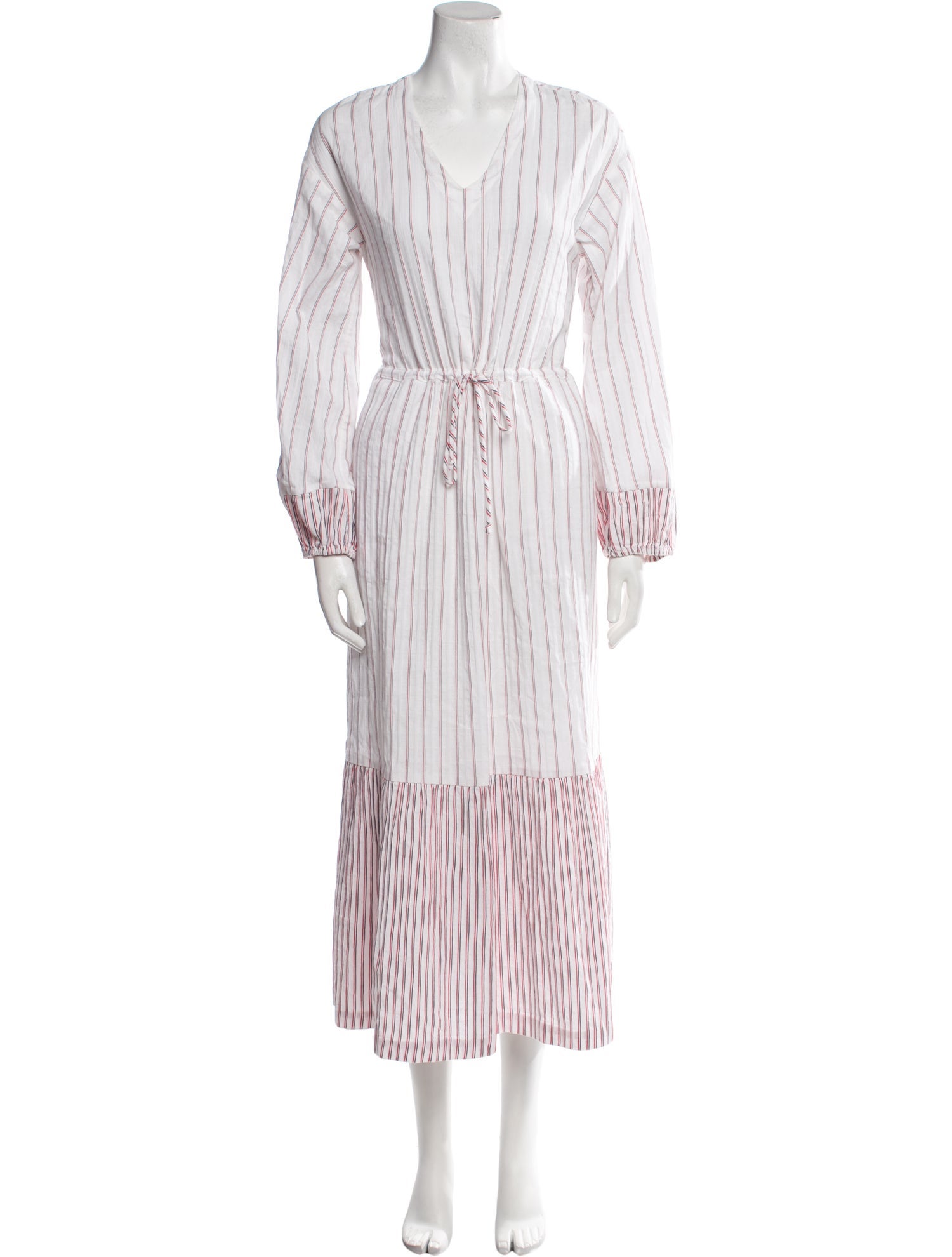 Warm Striped Long Dress