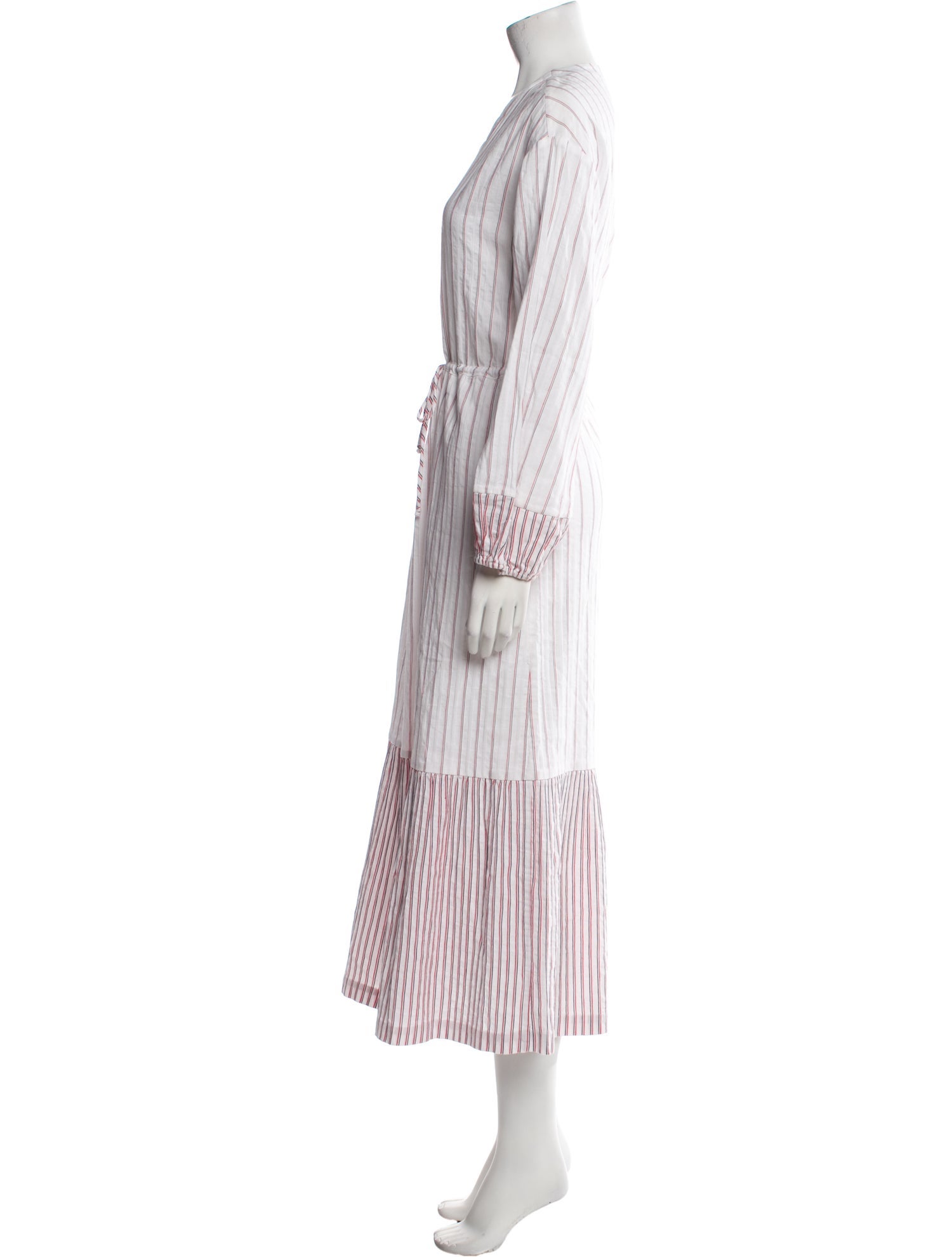 Warm Striped Long Dress