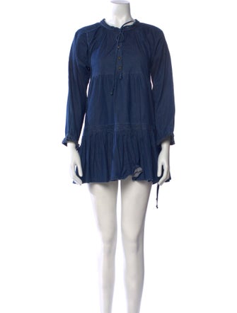 Warm Crew Neck Mini Dress