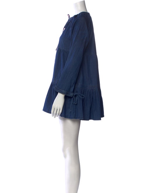 Warm Crew Neck Mini Dress