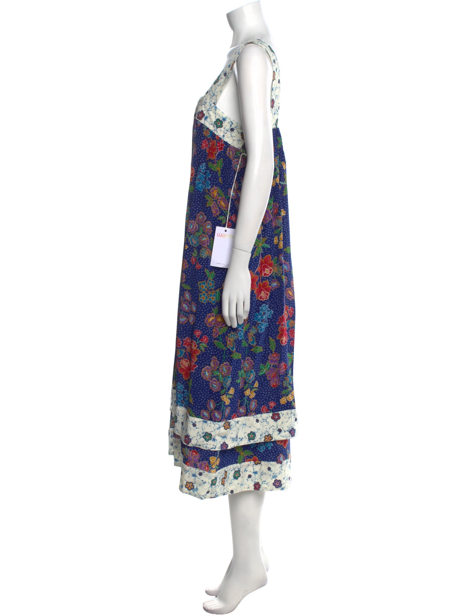 Warm Silk Midi Length Dress