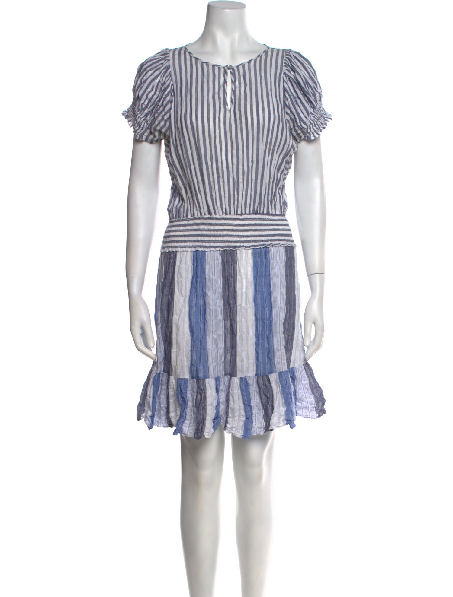 Warm Striped Mini Dress