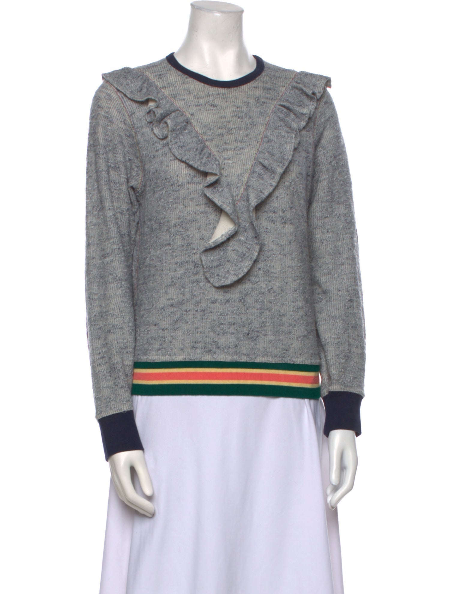 Warm Cashmere Striped Sweater