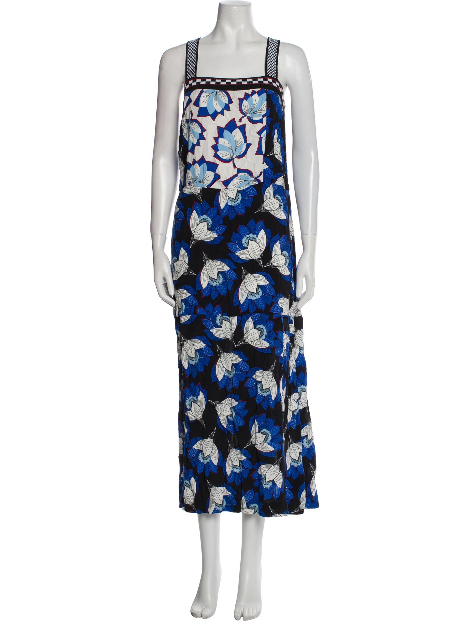 Warm Floral Print Long Dress