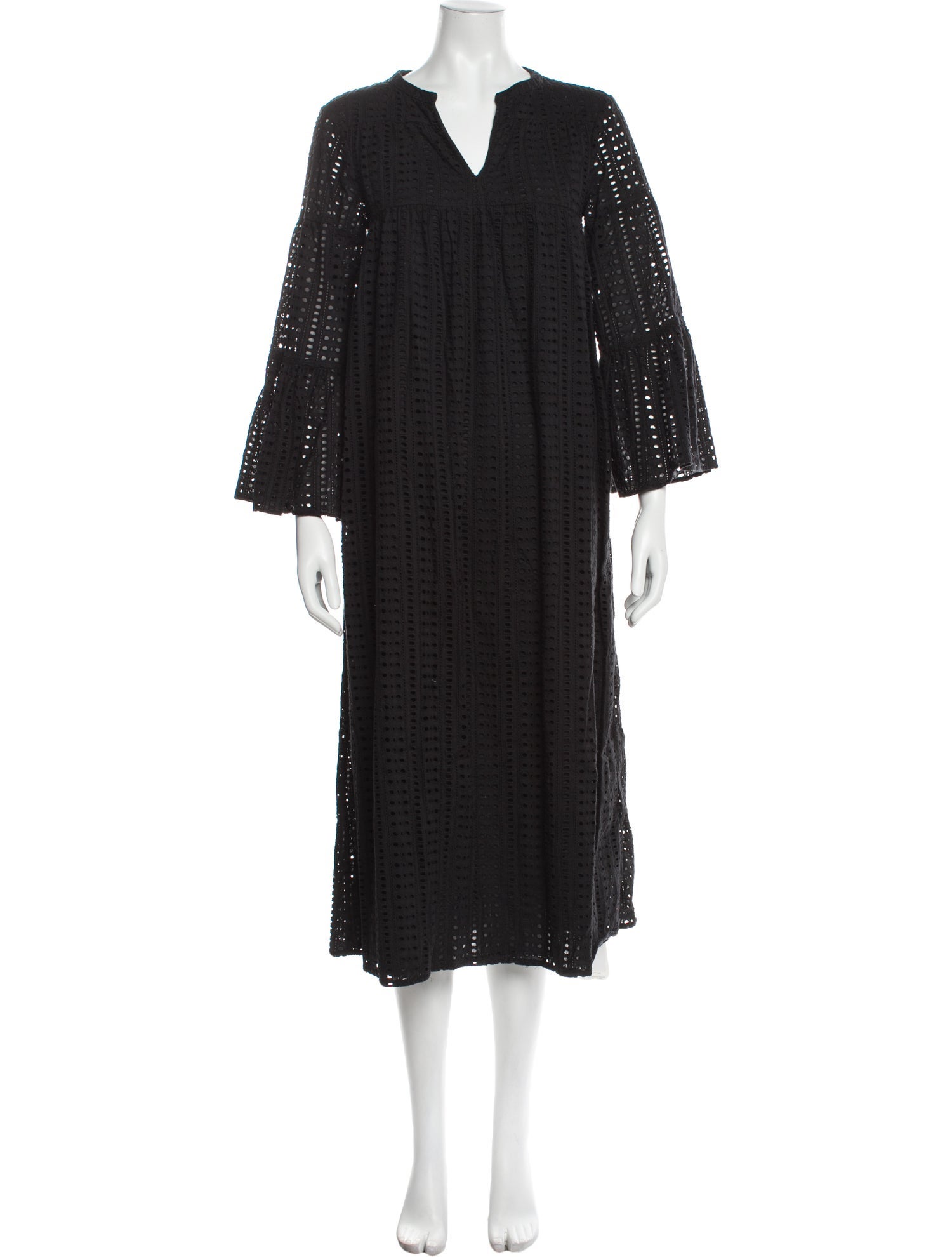 Warm V-Neck Long Dress