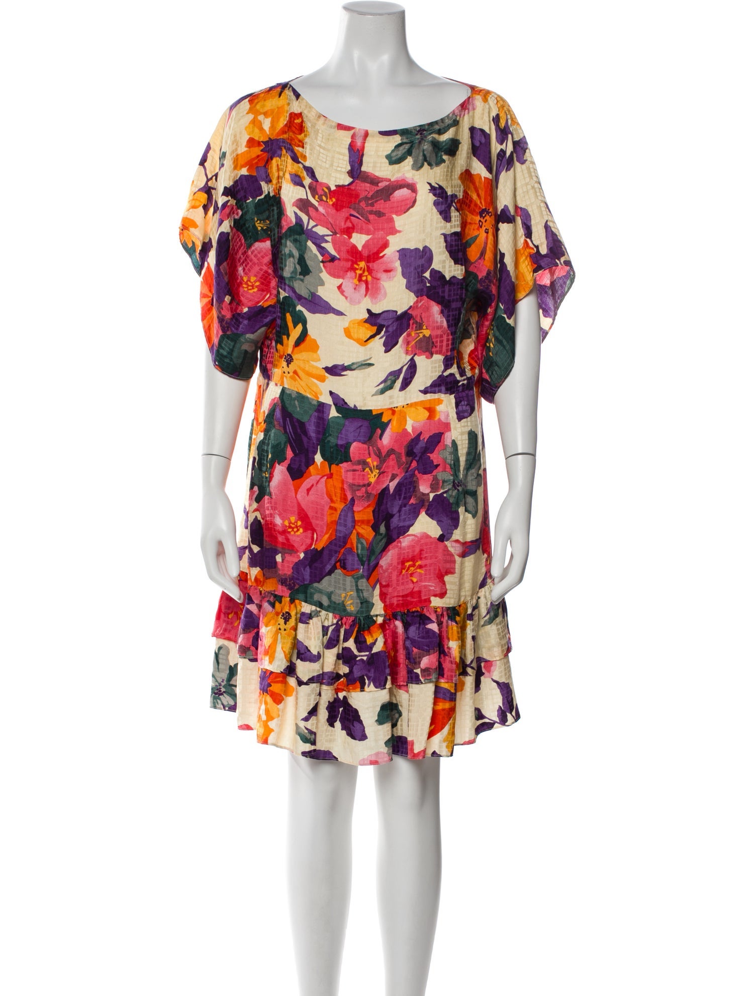 Warm Silk Knee-Length Dress