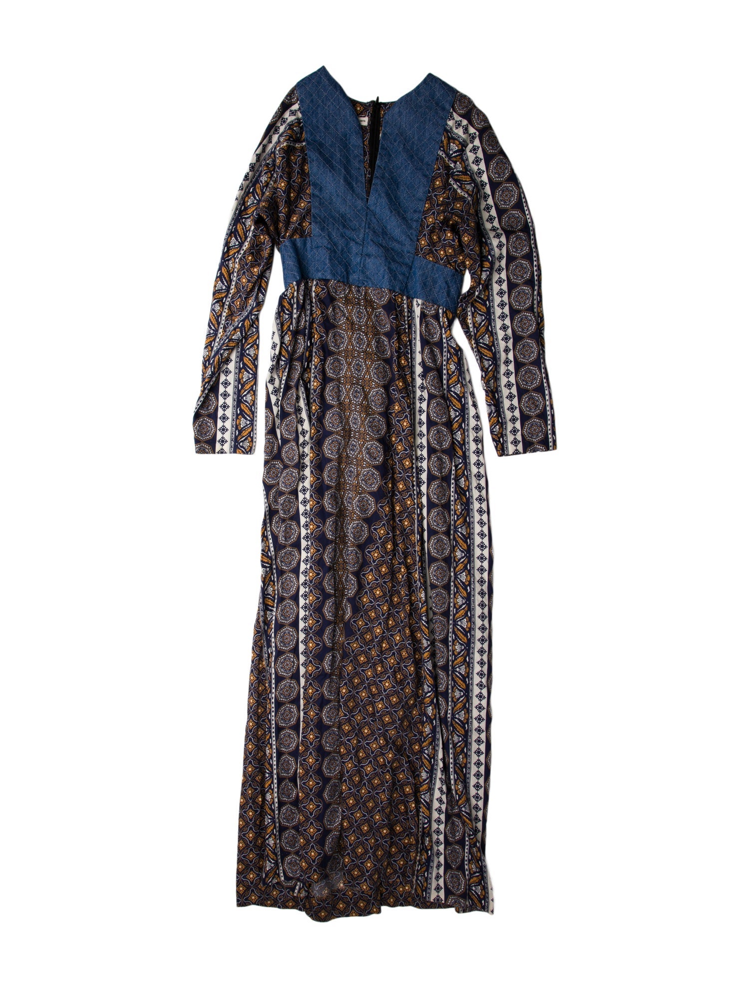 Warm Printed Long Dress