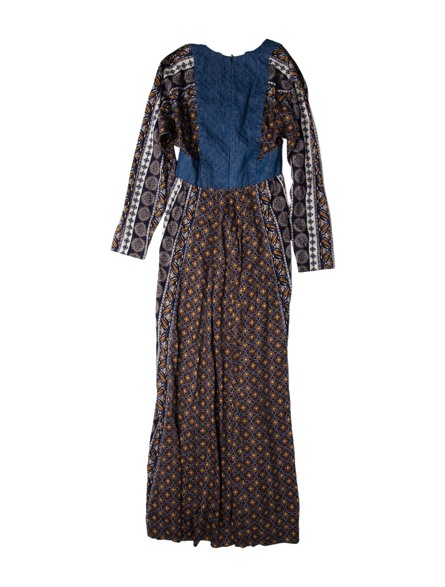 Warm Printed Long Dress