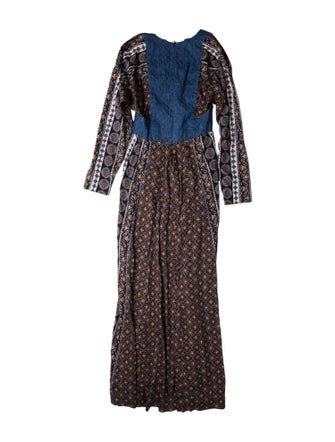 Warm Printed Long Dress