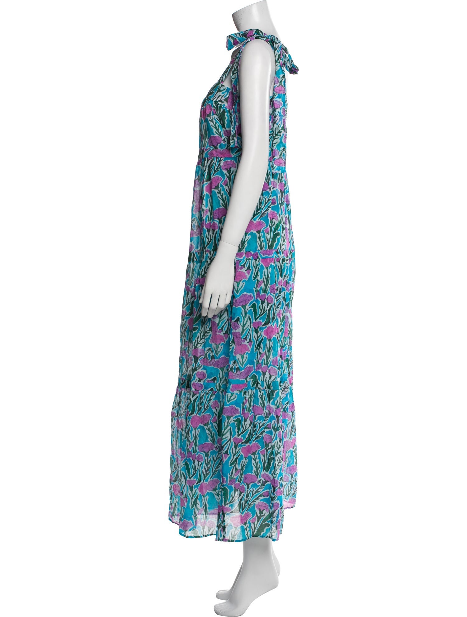 Warm Printed Long Dress