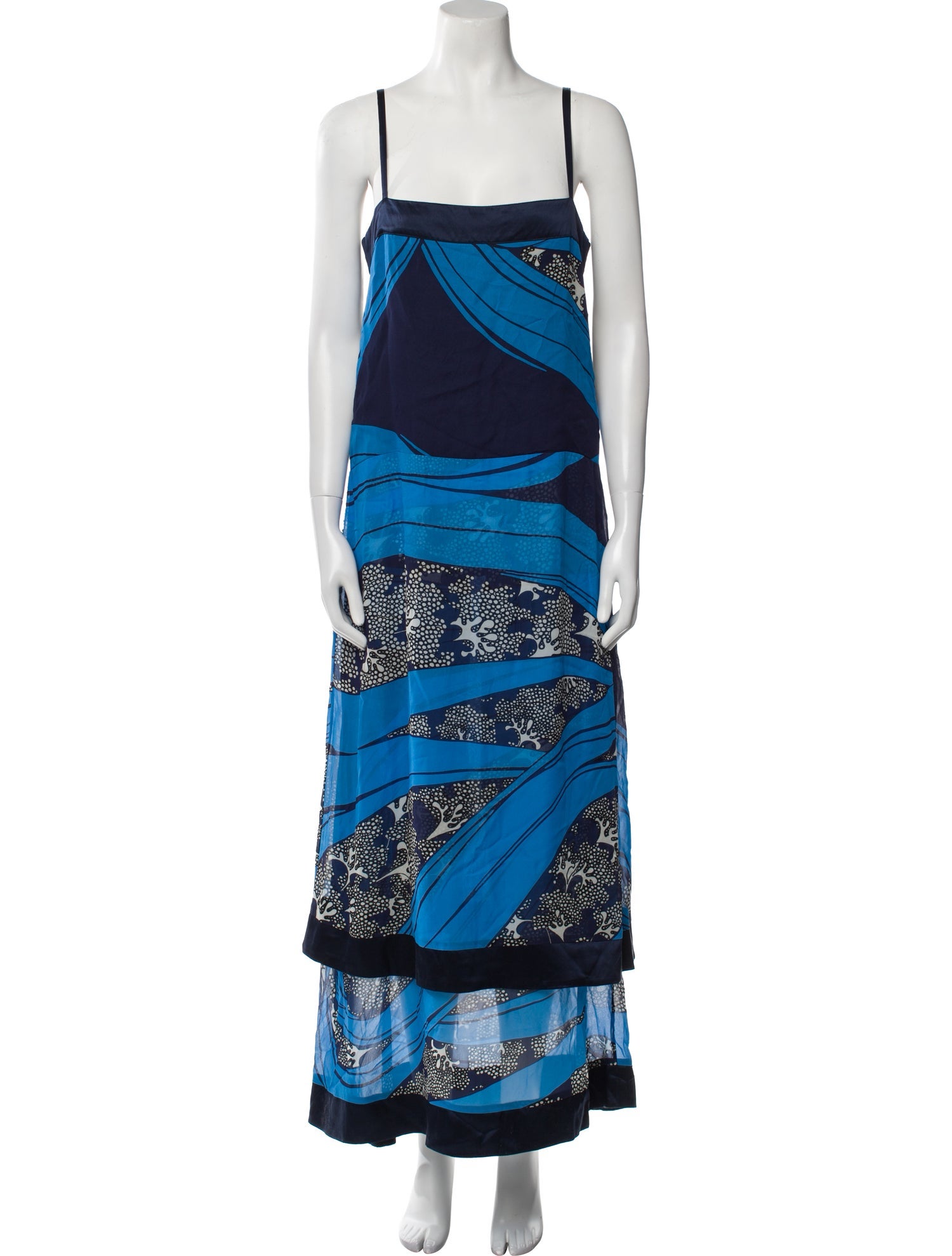 Warm Printed Long Dress