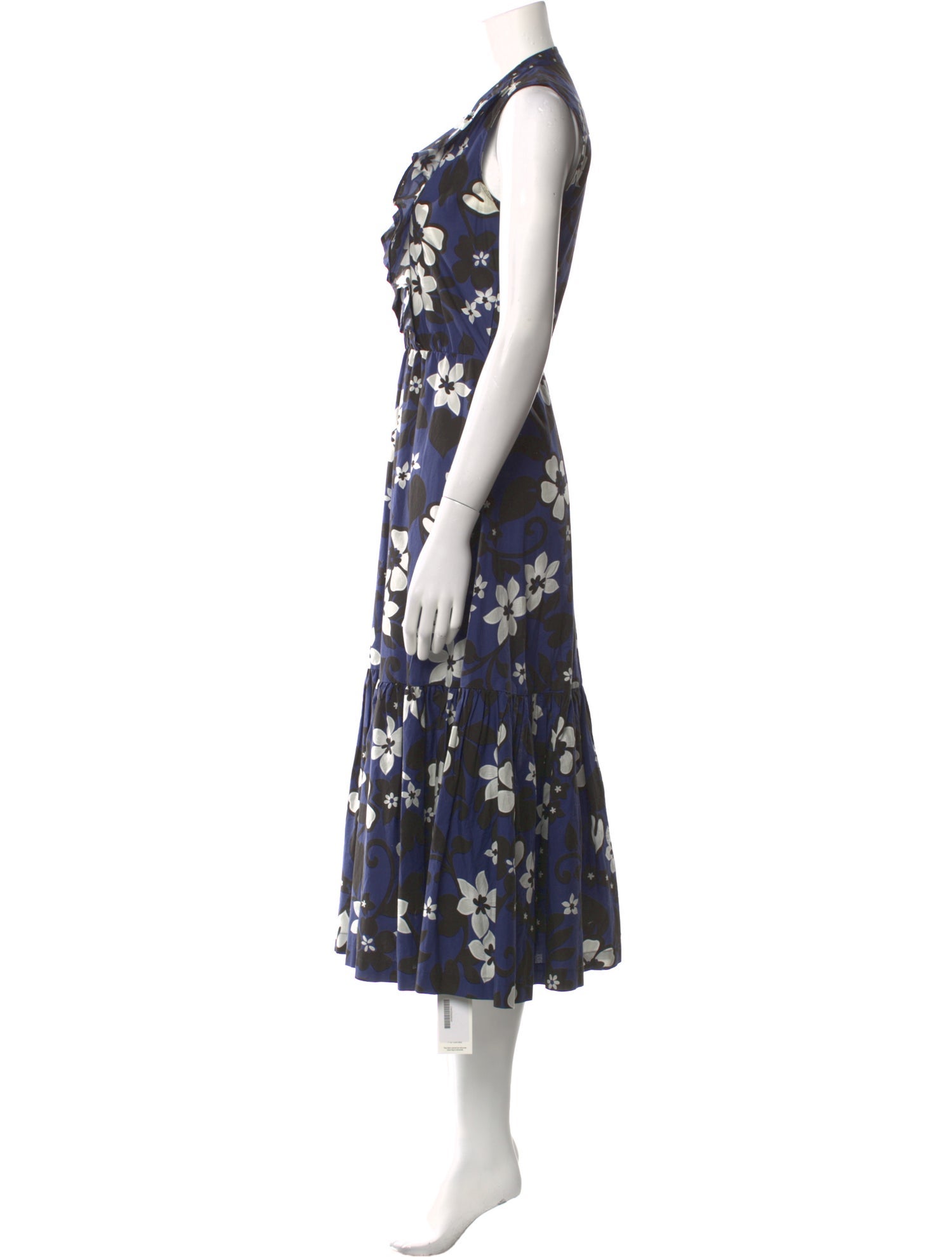 Warm Floral Print Long Dress