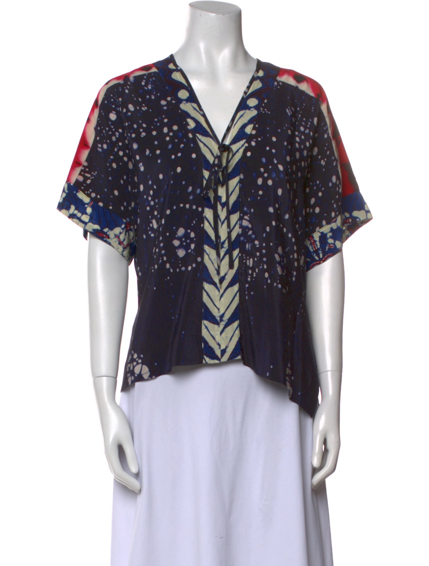 Warm Silk Printed Blouse