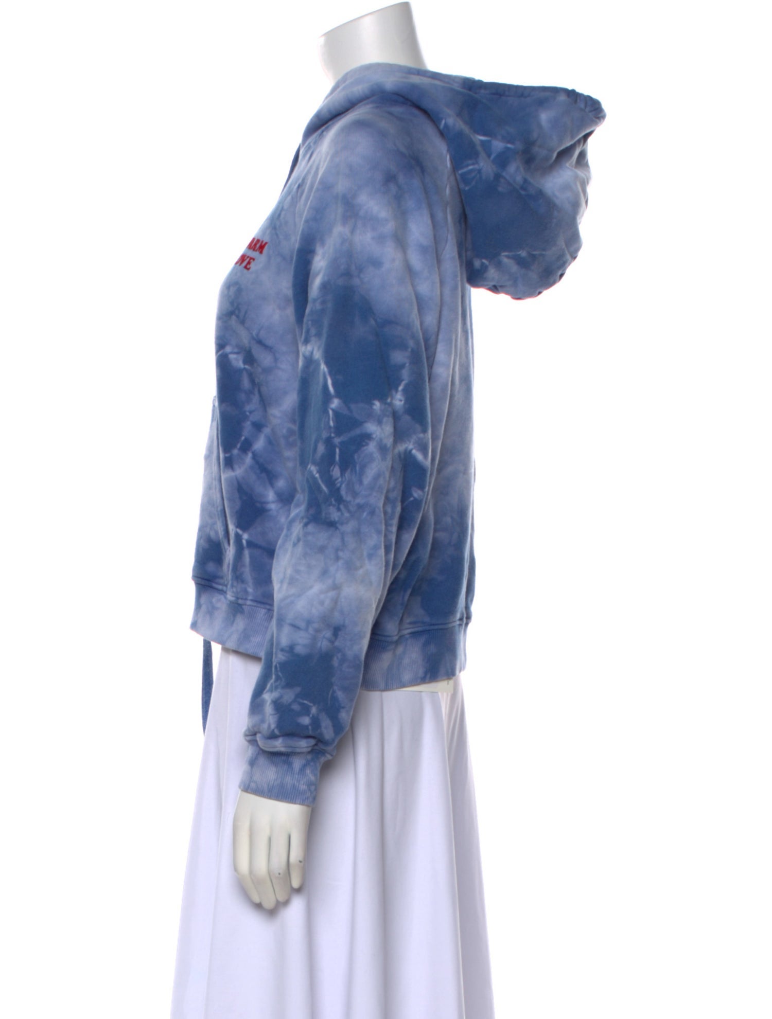 Warm Tie-Dye Print Crew Neck Sweatshirt