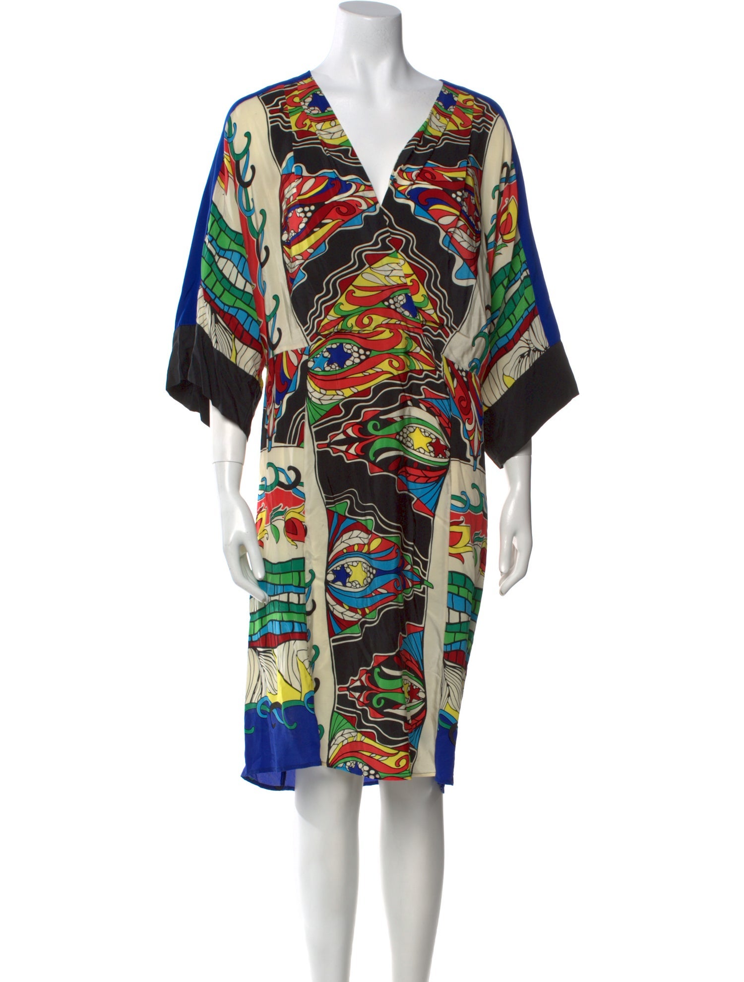 Warm Silk Knee-Length Dress