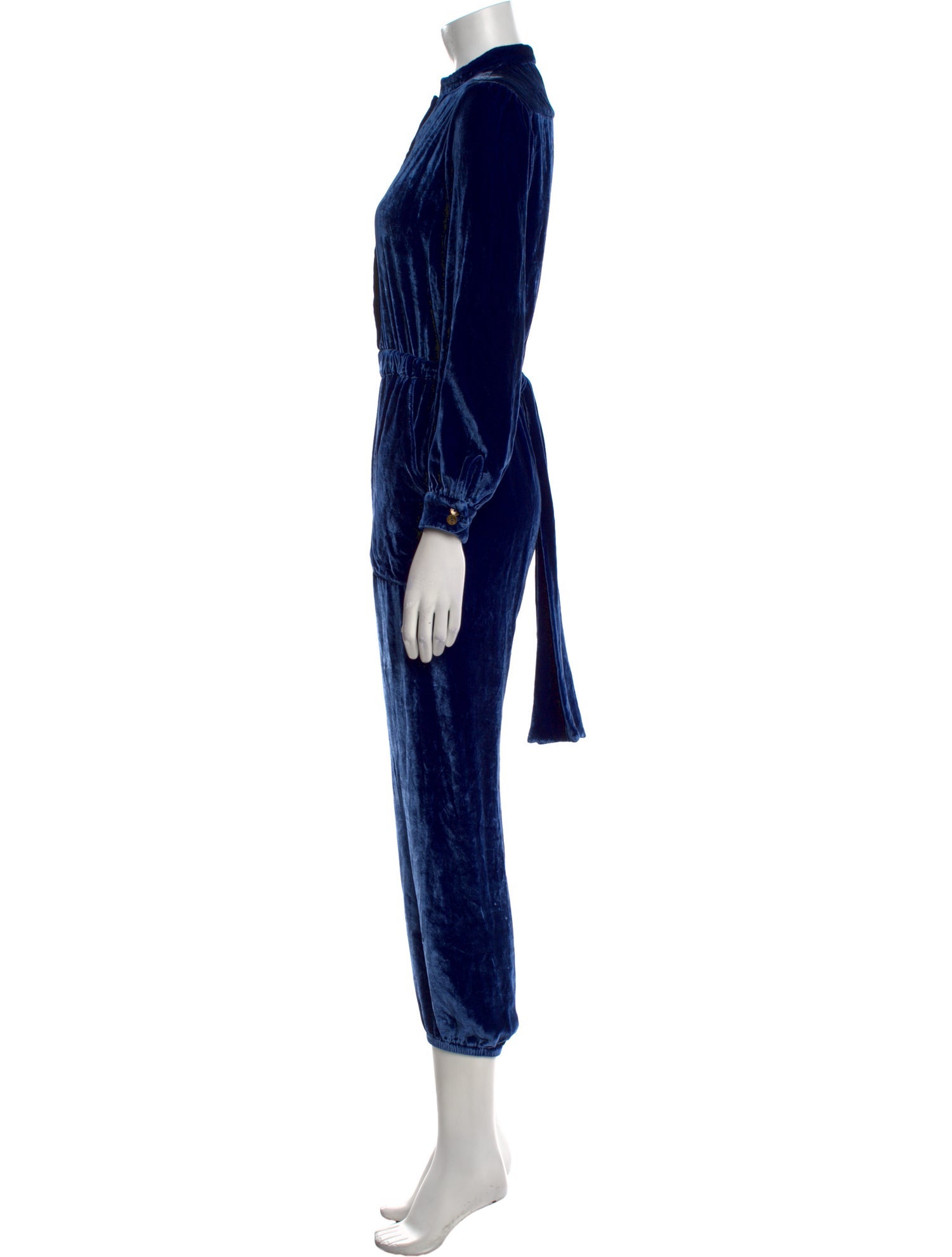 Warm Velvet Mock Neck Jumpsuit