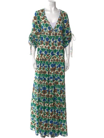 Warm Printed Long Dress