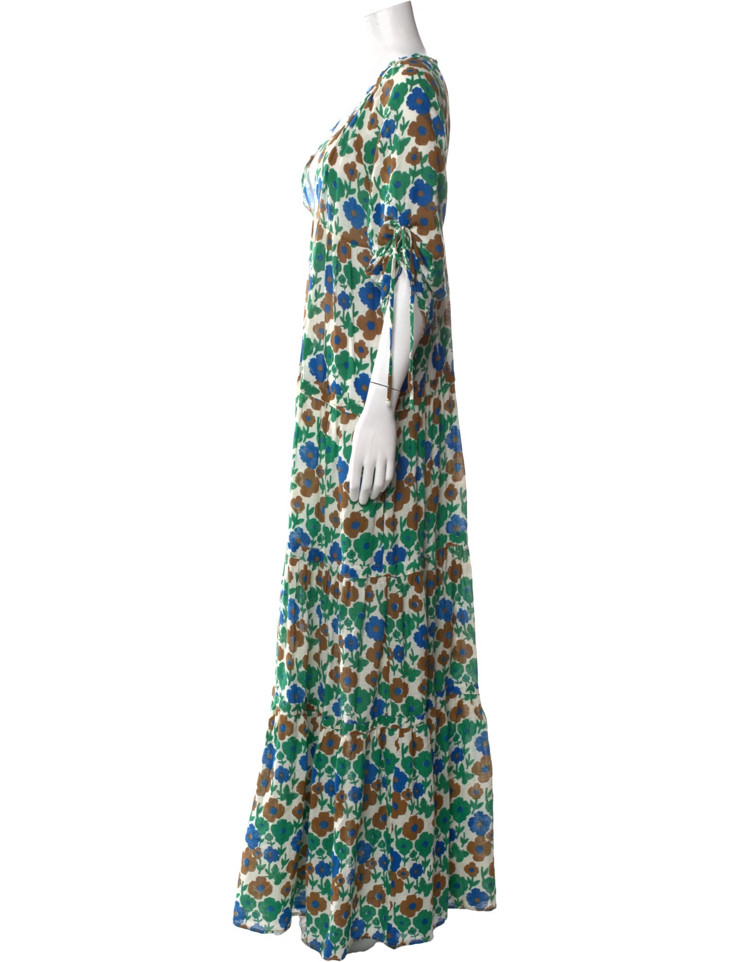 Warm Printed Long Dress