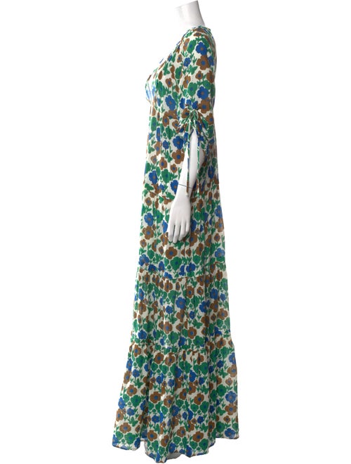 Warm Printed Long Dress