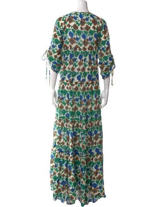 Warm Printed Long Dress