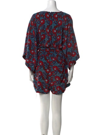 Warm Silk Floral Print Romper