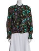 Warm Silk Floral Print Blouse
