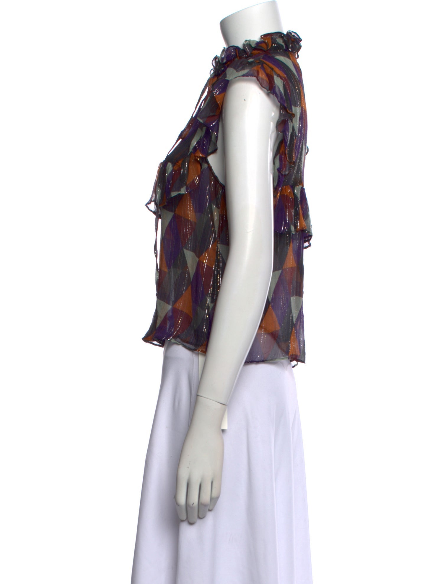 Warm Silk Printed Blouse