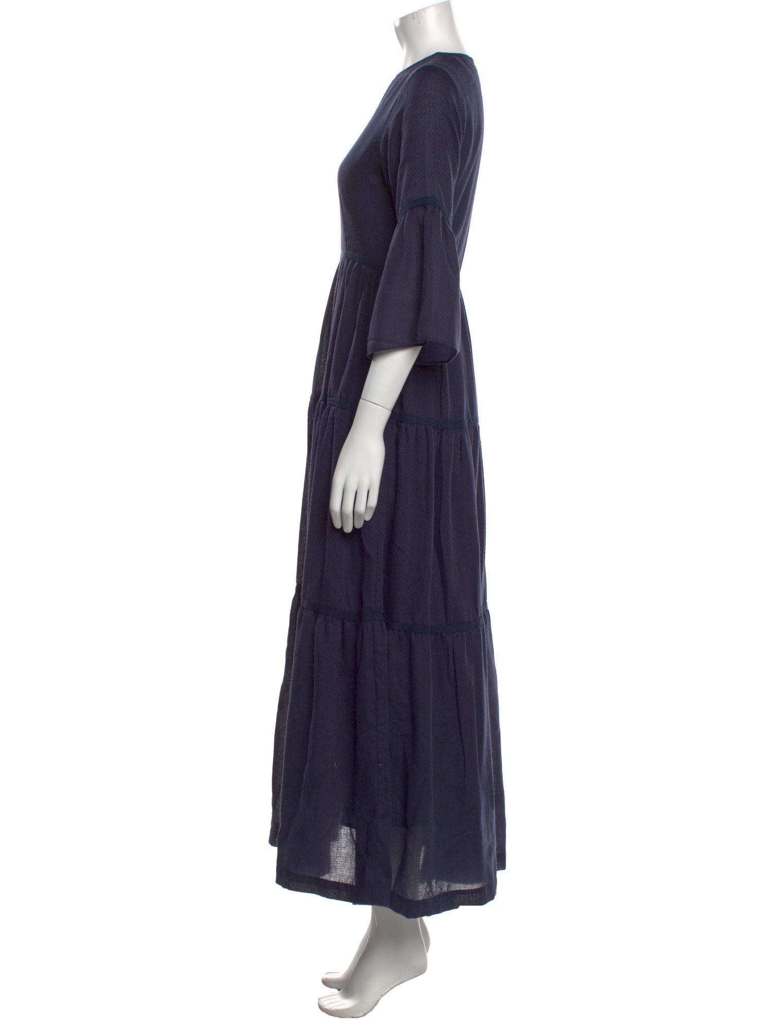 Warm Crew Neck Long Dress