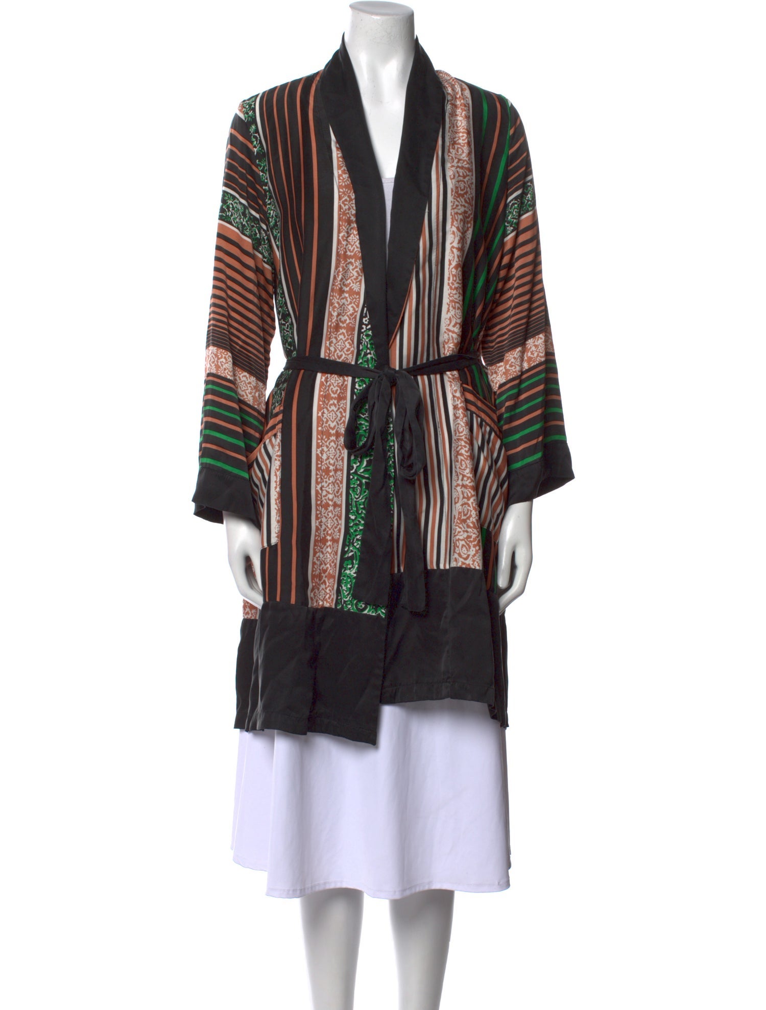 Warm Silk Knee-Length Dress