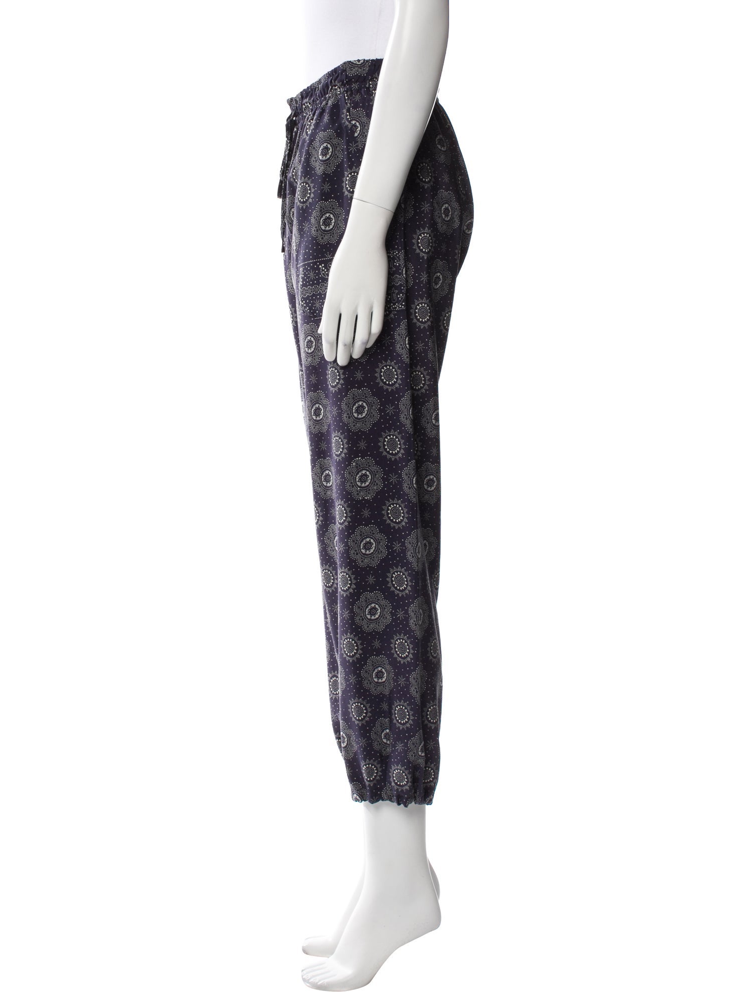 Warm Floral Print Sweatpants