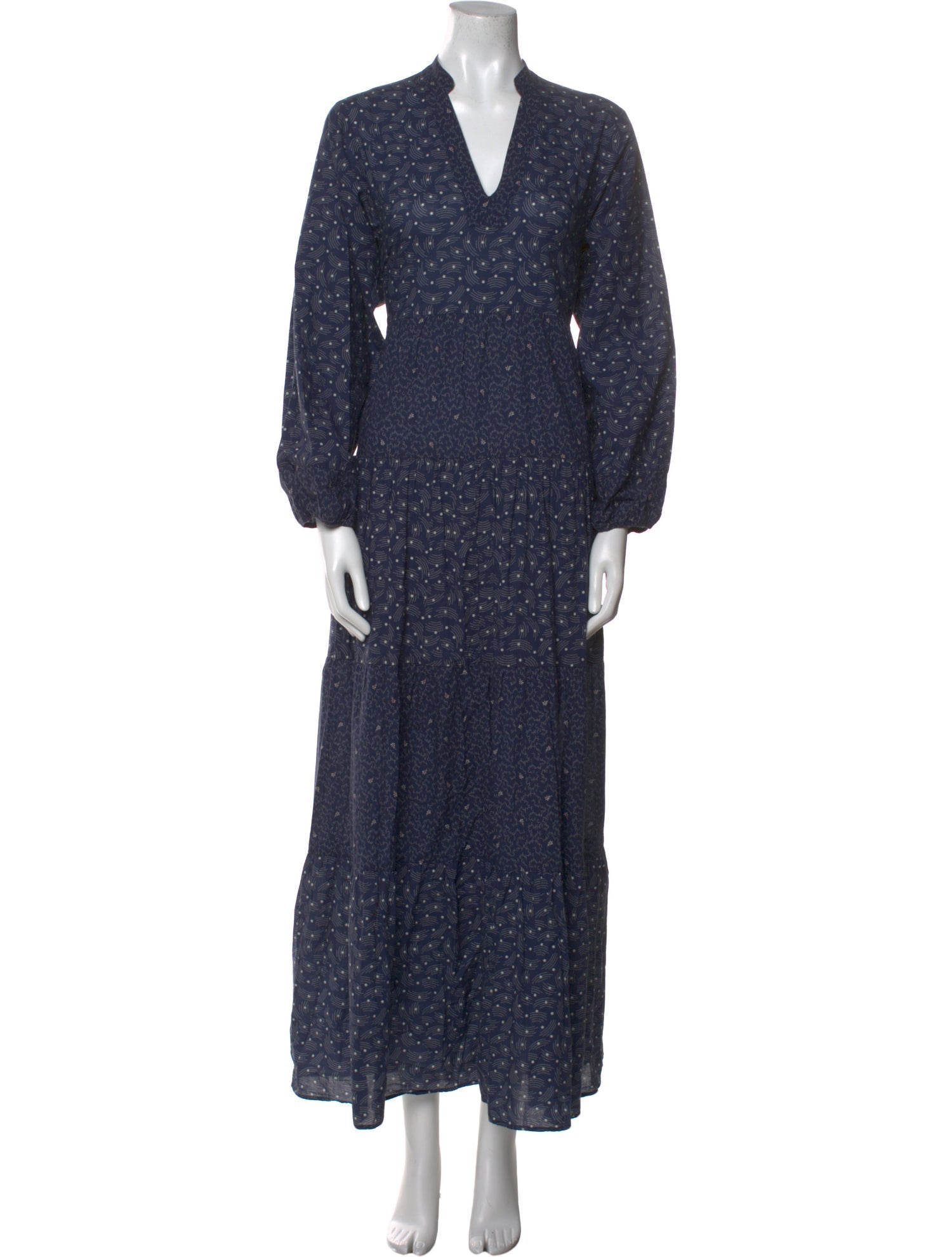 Warm Printed Long Dress