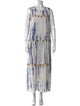 Warm Printed Long Dress