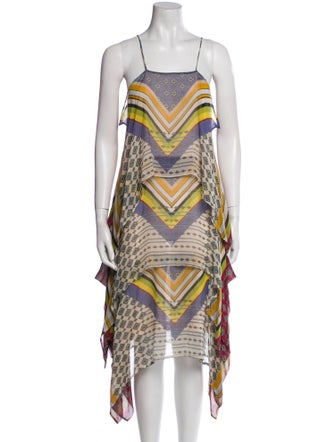 Warm Printed Long Dress