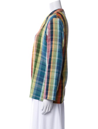 Warm Plaid Print Jacket