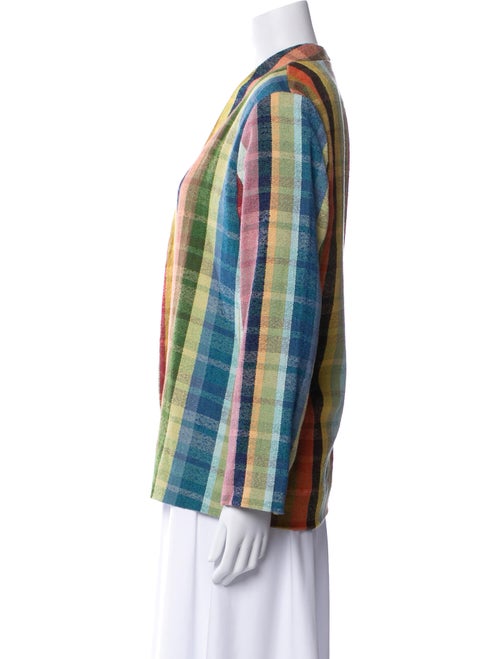 Warm Plaid Print Jacket