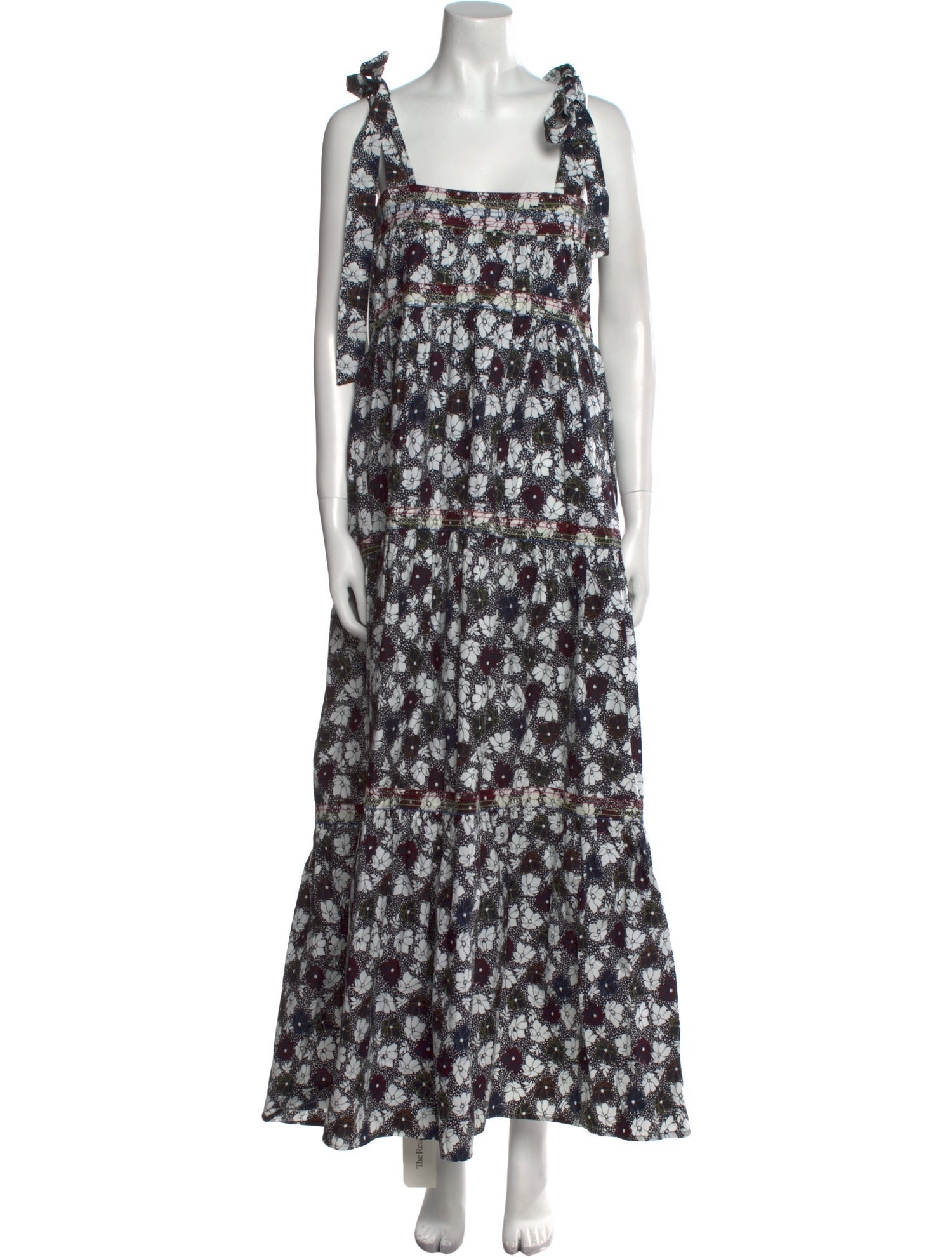 Warm Floral Print Long Dress