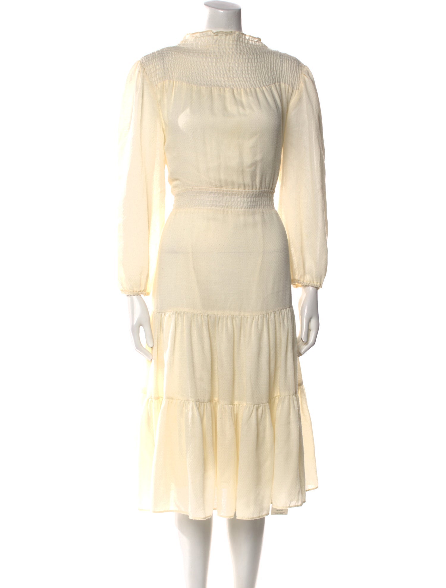 Warm Mock Neck Midi Length Dress