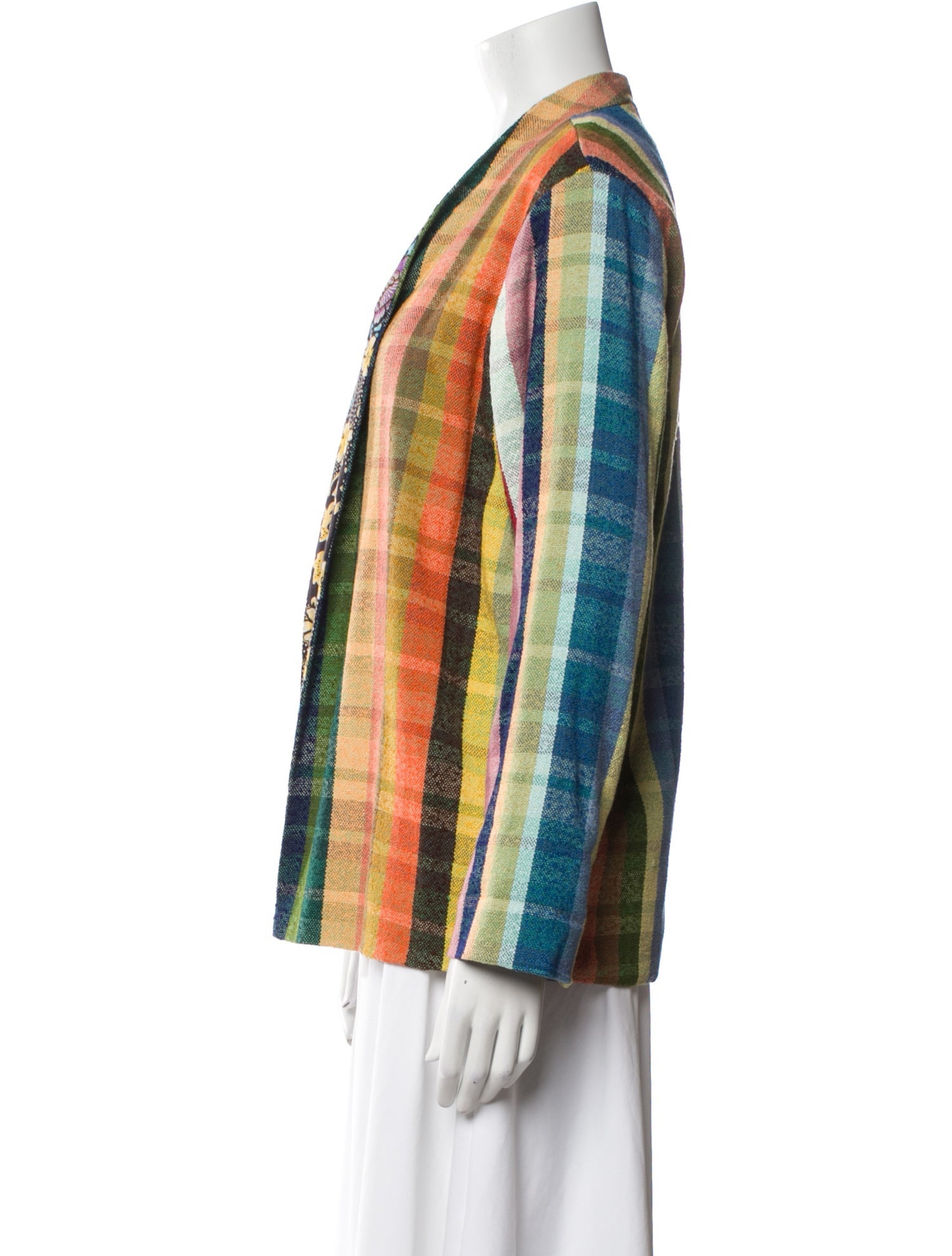 Warm Plaid Print Jacket