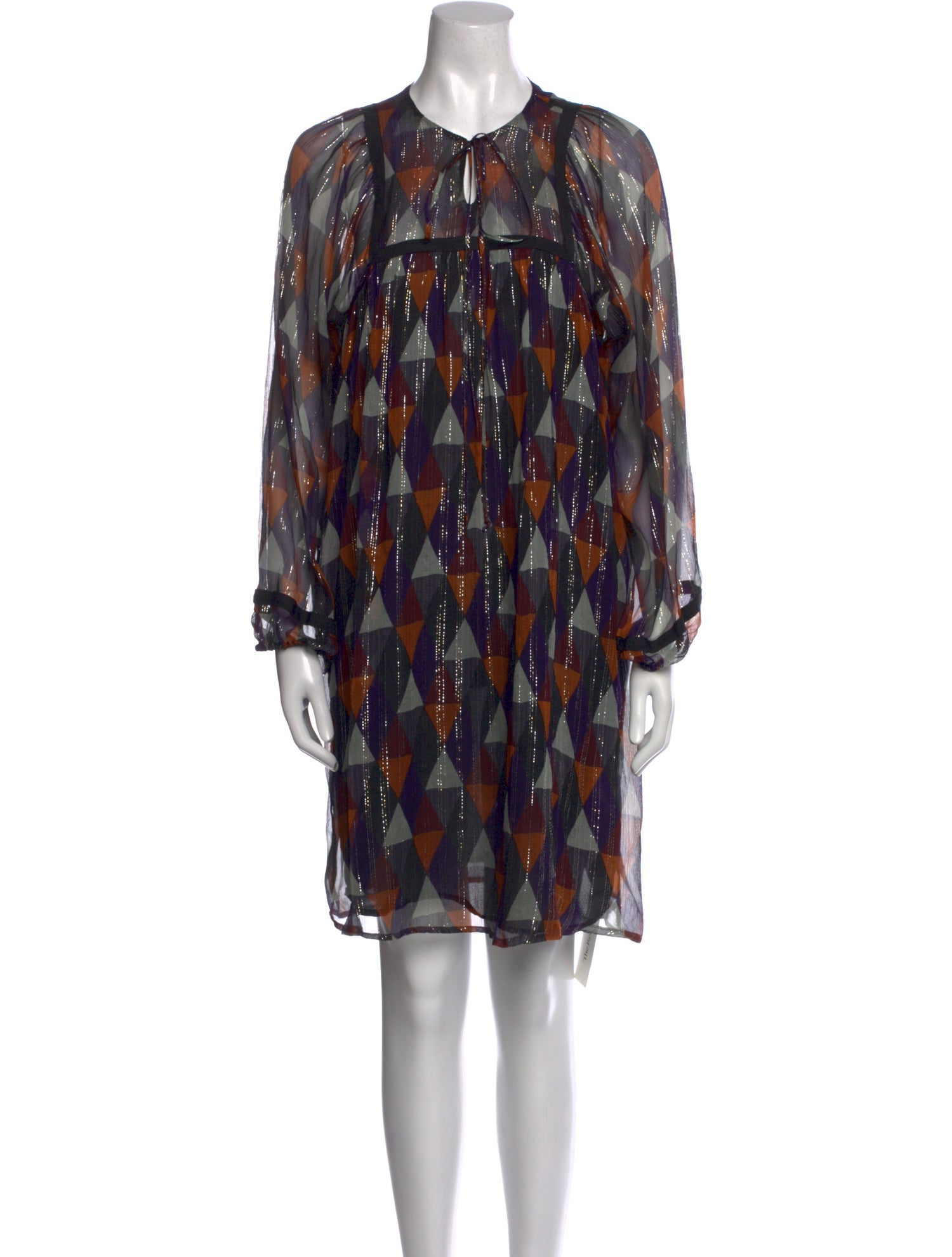 Warm Silk Knee-Length Dress